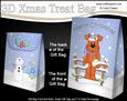 3D Little Christmas Rusty Dog Gift Bag Mini Kit