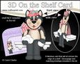 3D on the Shelf Card Kit - Little Christmas Husky Dog