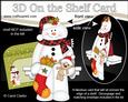 3D on the Shelf Card Kit - Little Christmas Snowman Mack