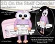 3D on the Shelf Everlasting Calendar Kit - Little Hoot Owl