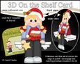 3D on the Shelf Card Kit - Little Christmas Jumper Girl