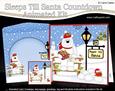 3D Christmas Ben Polar Bear Sleeps Till Santa Countdown Card