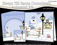 3D Christmas Ben Polar Bear Sleeps Till Santa Countdown Card