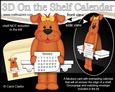 3D on the Shelf Everlasting Calendar Kit - Little Rusty Dog