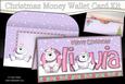 Christmas Olivia Polar Bear Money or Gift Wallet Card Kit