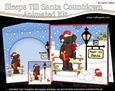 3D Little Christmas Dog Sleeps Till Santa Countdown Card