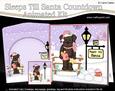 3D Little Christmas Dog Sleeps Till Santa Countdown Card