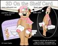 3D on the Shelf Card Kit - Little Christmas Meerkat