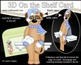 3D on the Shelf Card Kit - Little Christmas Meerkat