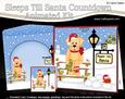 3D Christmas Labrador Dog Sleeps Till Santa Countdown Card