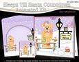 3D Christmas Labrador Dog Sleeps Till Santa Countdown Card