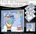 8x8 Christmas Rudolph's Presents Mini Kit 3D Decoupage
