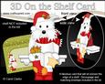3D on the Shelf Card Kit - Little Christmas Westie Dog