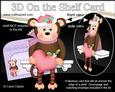 3D on the Shelf Card Kit - Little Christmas Monkey