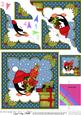 Christmas Pip Penguin's Presents Scallop Corner