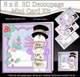 8x8 Christmas Snowman Rio Mini Kit 3D Decoupage