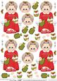 Christmas Beddy Ready Mrs Claus 3D Decoupage Sheet