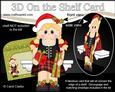 3D on the Shelf Card Kit - Little Christmas Scottish Girl