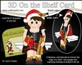 3D on the Shelf Card Kit - Little Christmas Scottish Lady