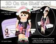 3D on the Shelf Card Kit - Little Christmas Scottish Lady