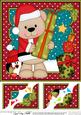 8 x 8 Christmas Livvy Bear's Presents 3D Decoupage