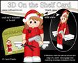 3D on the Shelf Card Kit - Little Christmas Hairdresser