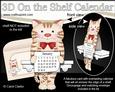 3D on the Shelf Everlasting Calendar Kit - Little Cat