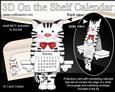 3D on the Shelf Everlasting Calendar Kit - Little Cat