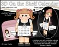 3D on the Shelf Everlasting Calendar Kit - Scottish Girl