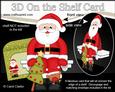 3D on the Shelf Card Kit - Santa's Christmas Tree