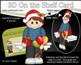 3D on the Shelf Card Kit - Little Christmas Party Boy