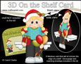 3D on the Shelf Card Kit - Little Christmas Party Girl