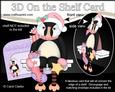 3D on the Shelf Card Kit - Little Christmas Puffin