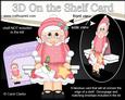 3D on the Shelf Card Kit - Christmas Mrs Claus Santa Letter