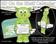 3D on the Shelf Everlasting Calendar Kit - Little Dinosaur