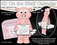 3D on the Shelf Everlasting Calendar Kit - Little Dinosaur
