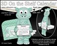 3D on the Shelf Everlasting Calendar Kit - Little Dinosaur