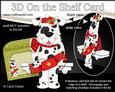 3D on the Shelf Card Kit - Little Christmas Spotty Dog