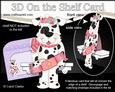 3D on the Shelf Card Kit - Little Christmas Spotty Dog