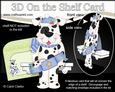 3D on the Shelf Card Kit - Little Christmas Spotty Dog