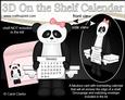 3D on the Shelf Everlasting Calendar Kit - Little Panda Bear