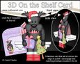 3D on the Shelf Card Kit - Little Christmas Scottie Dog