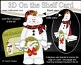 3D on the Shelf Card Kit - Little Christmas Snowman Mack