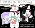 3D on the Shelf Card Kit - Little Christmas Snowman Mack