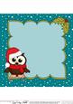 8 x 8 Christmas Sledging Little Hoot Owl Insert