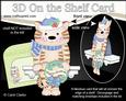 3D on the Shelf Card Kit - Little Christmas Cat Fudge