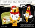 3D on the Shelf Card Kit - Little Christmas Lion