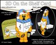 3D on the Shelf Card Kit - Little Christmas Lion