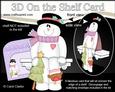 3D on the Shelf Card Kit - Little Christmas Snowman Roi