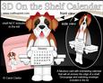 3D on the Shelf Everlasting Calendar Kit - St Bernard Dog